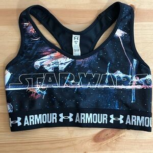 Under armour x Star Wars sports bra; compression gear; size S